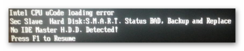 Intel cpu ucode loading error как исправить