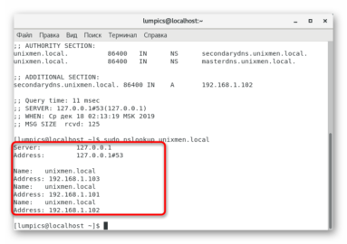 Настройка dns centos 8