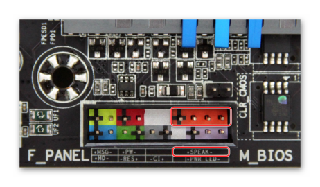 Как подключить спикер к материнской плате