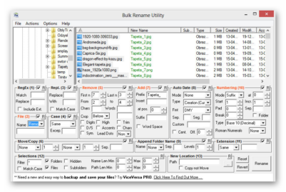 Программа для переименования большого количества файлов