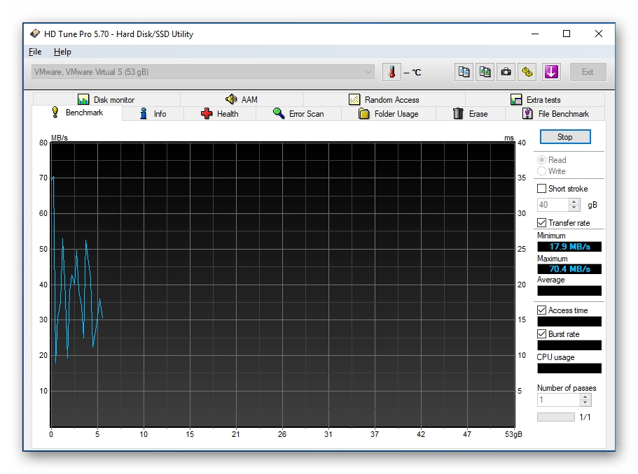 Использование программы HD Tune для диагностики компьютера