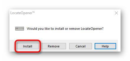 Установка программы LocateOpener в Windows 10 для дальнейшего определения формата файла