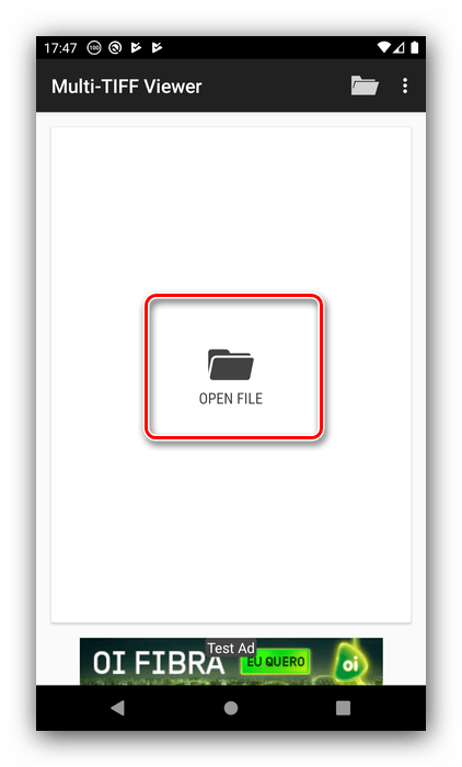 Начать использование Multi-TIFF Viewer Free для открытия TIFF на Android