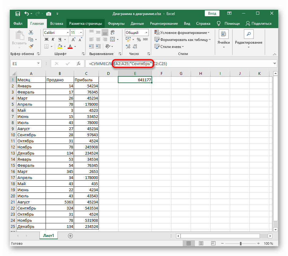 Объявление диапазона ячеек при использовании функции СУММЕСЛИ в Excel при сопоставлении названий