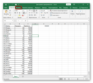 Как сделать столбчатую диаграмму в excel