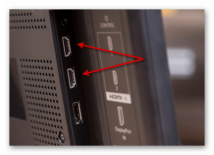 Пример портов HDMI на телевизоре для подключения Яндекс.Станции