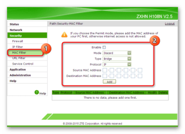 Настройка роутера zte zxhn