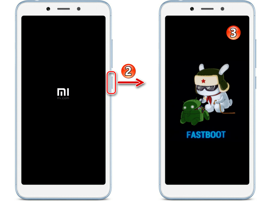 Xiaomi Redmi 6A (cactus) перевод смартфона в состояние FASTBOOT для прошивки