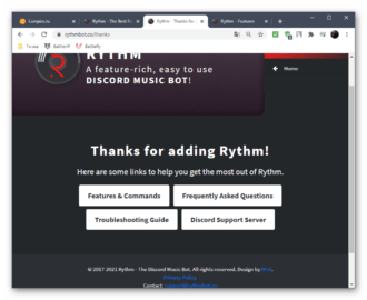 Добавить бота в дискорд rhythm