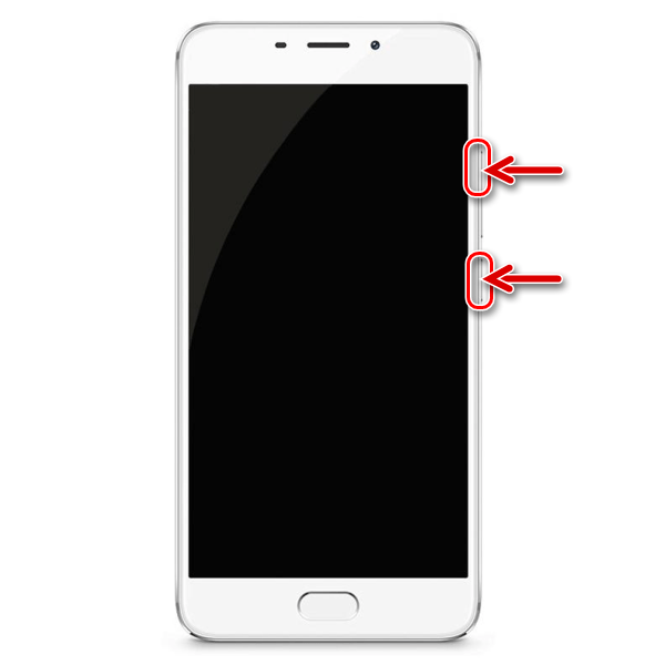 Meizu M5 Note запуск рекавери (среды восстановления) с целью перепрошивки смартфона