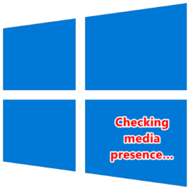 Checking media presence при загрузке windows 10 как убрать