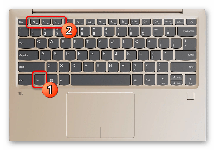 Использование функциональных клавиш для увеличения громкости на ноутбуке с Windows 10