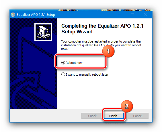 Перезагрузить компьютер после установки Equalizer APO, чтобы поменять звук в наушниках местами