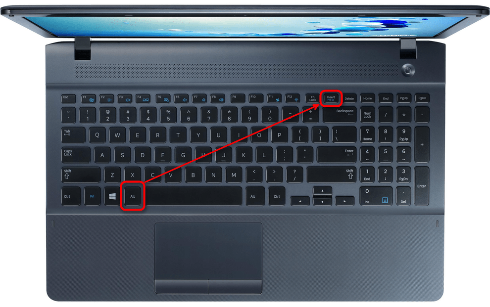 Захват только активного окна при создании скриншота на ноутбуке Samsung