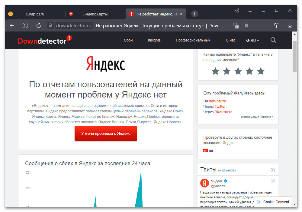 Яндекс Карты не показывает карту_001