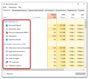 Как посмотреть процессы в windows 10 без диспетчера задач