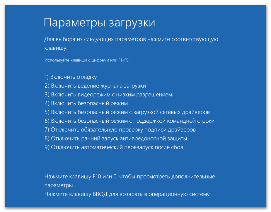Расширенные параметры запуска в Windows 11 66