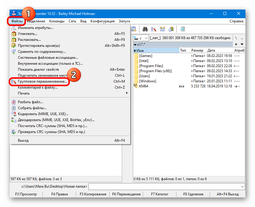 пакетное переименование файлов в windows 10-12