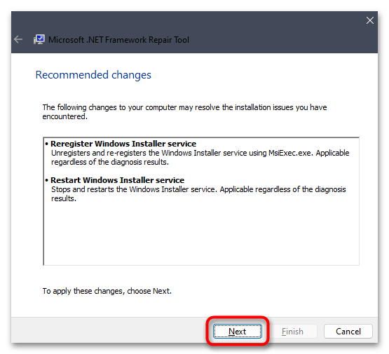 Net framework repair tool