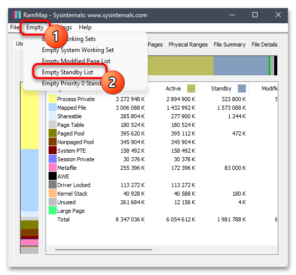Как очистить кэш оперативной памяти в Windows 11-021