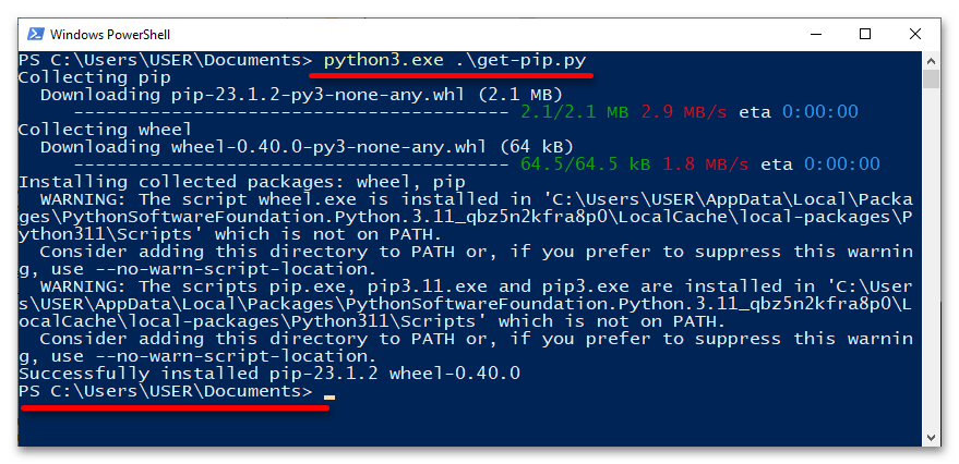 установка pip python 3 в windows 10_08