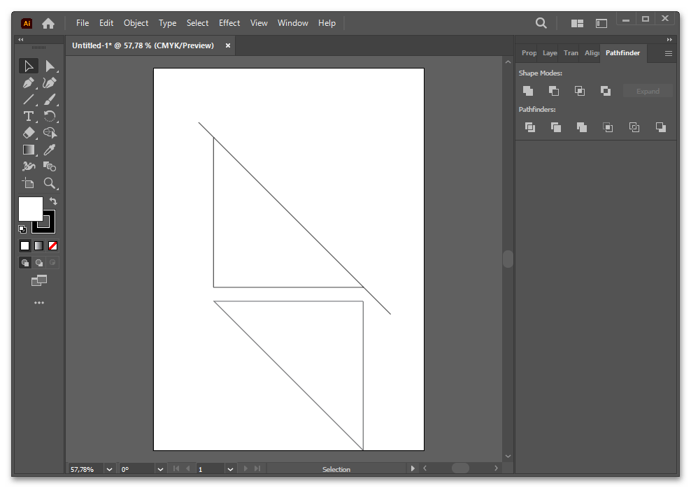 Как сделать треугольник в Иллюстраторе-019