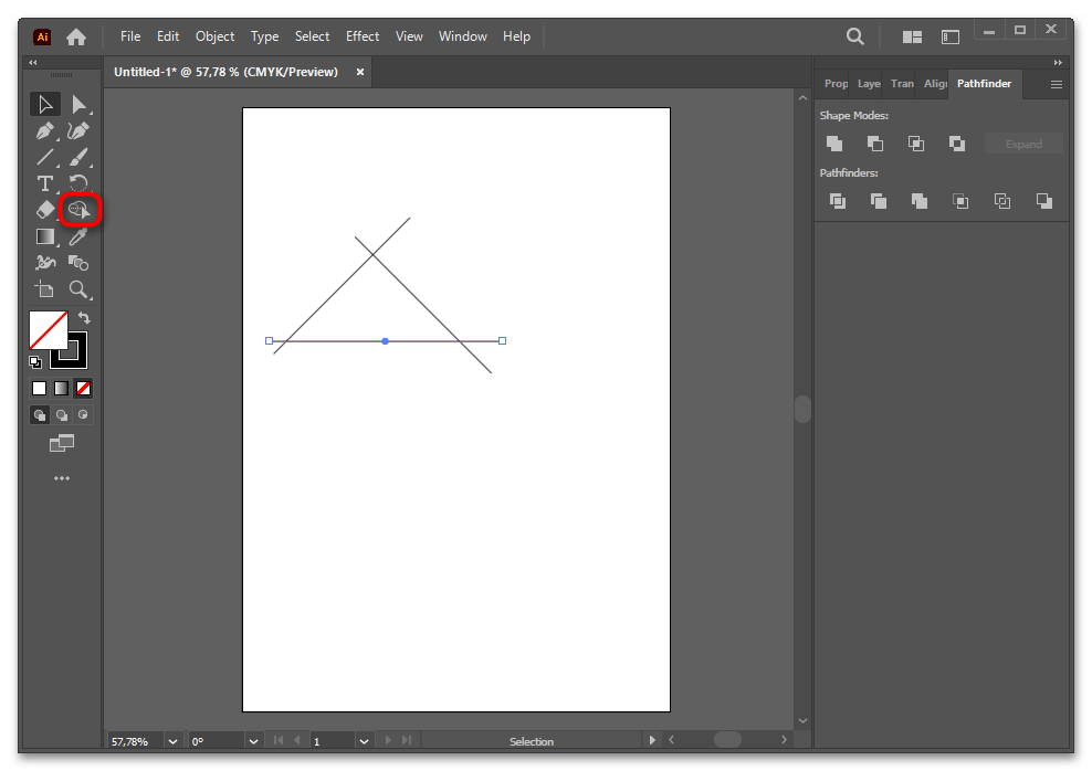 Как сделать треугольник в Иллюстраторе-025