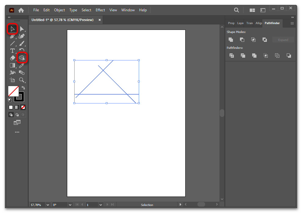 Как сделать треугольник в Иллюстраторе-026