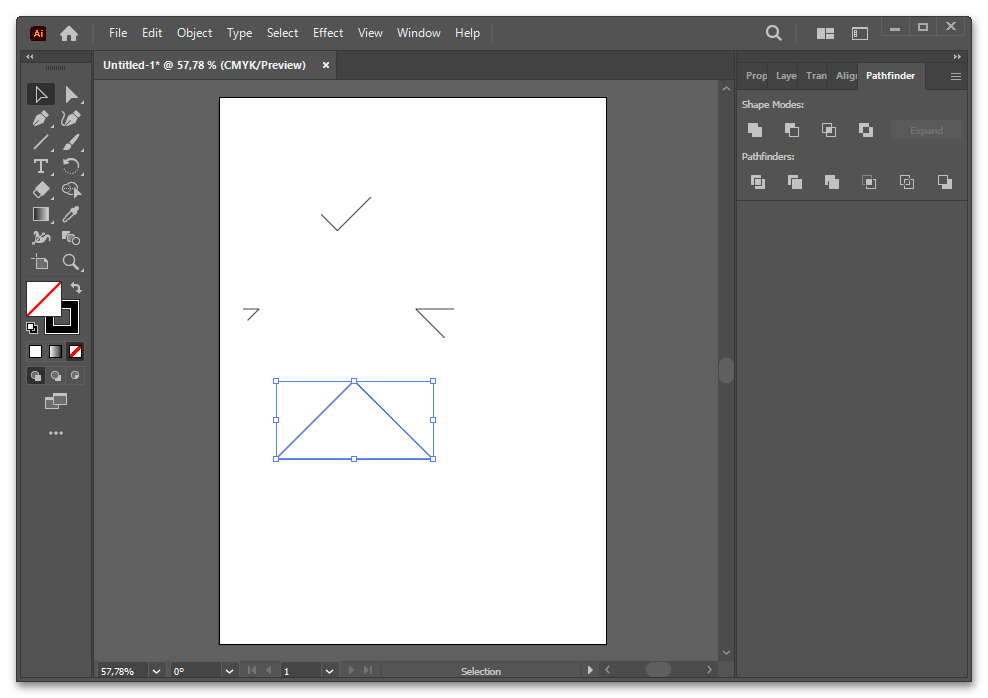 Как сделать треугольник в Иллюстраторе-029