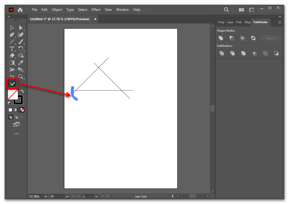 Как сделать треугольник в Иллюстраторе-031