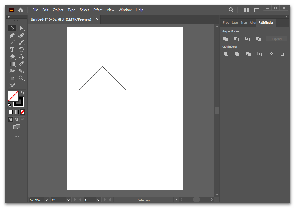Как сделать треугольник в Иллюстраторе-032