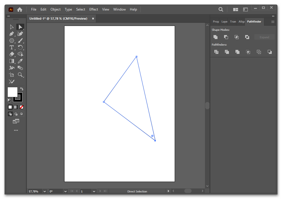 Как сделать треугольник в Иллюстраторе-035