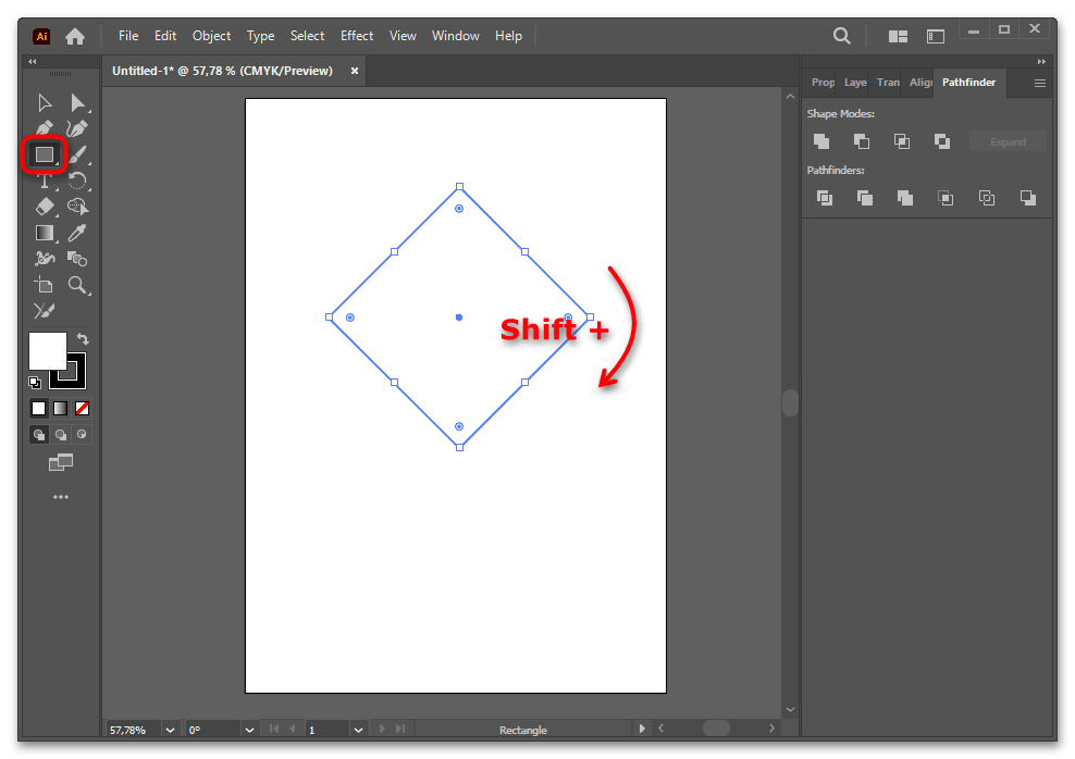 Как сделать треугольник в Иллюстраторе-036