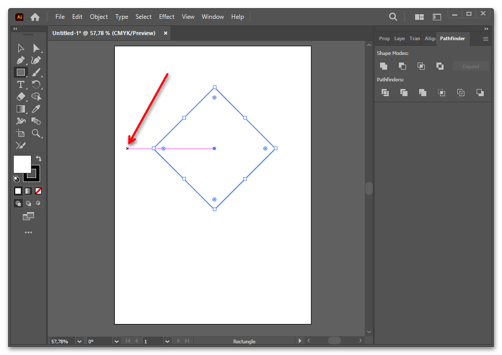 Как сделать треугольник в Иллюстраторе-037