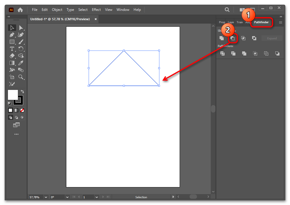 Как сделать треугольник в Иллюстраторе-040