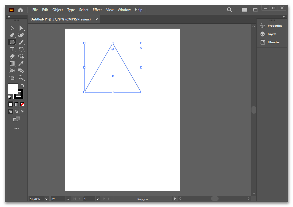 Как сделать треугольник в Иллюстраторе-06