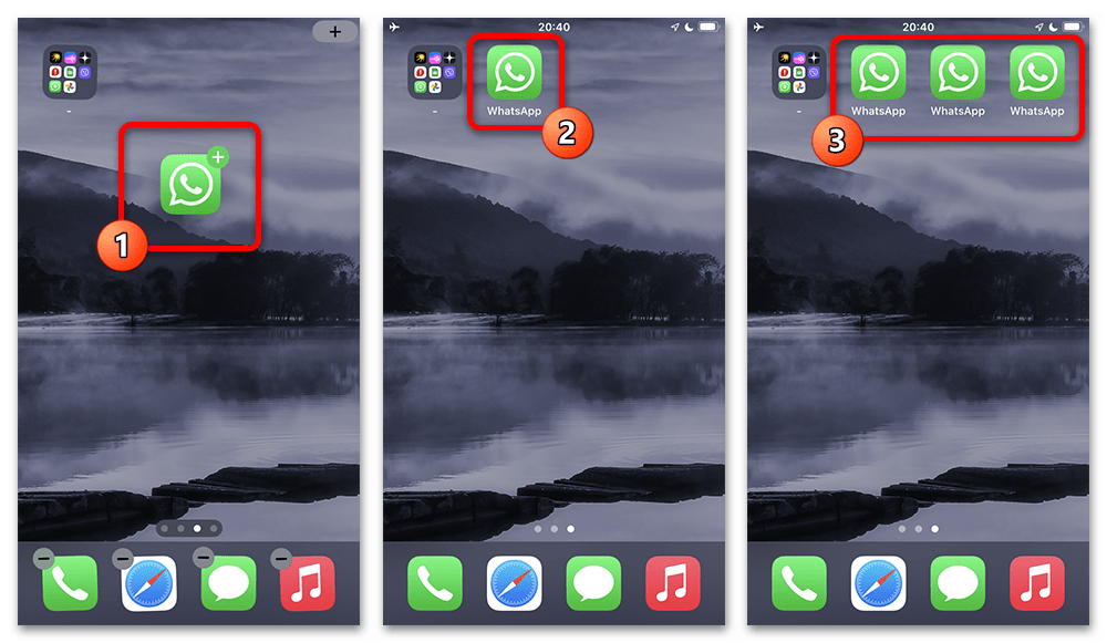Как вывести значок Ватсап на экран телефона_004