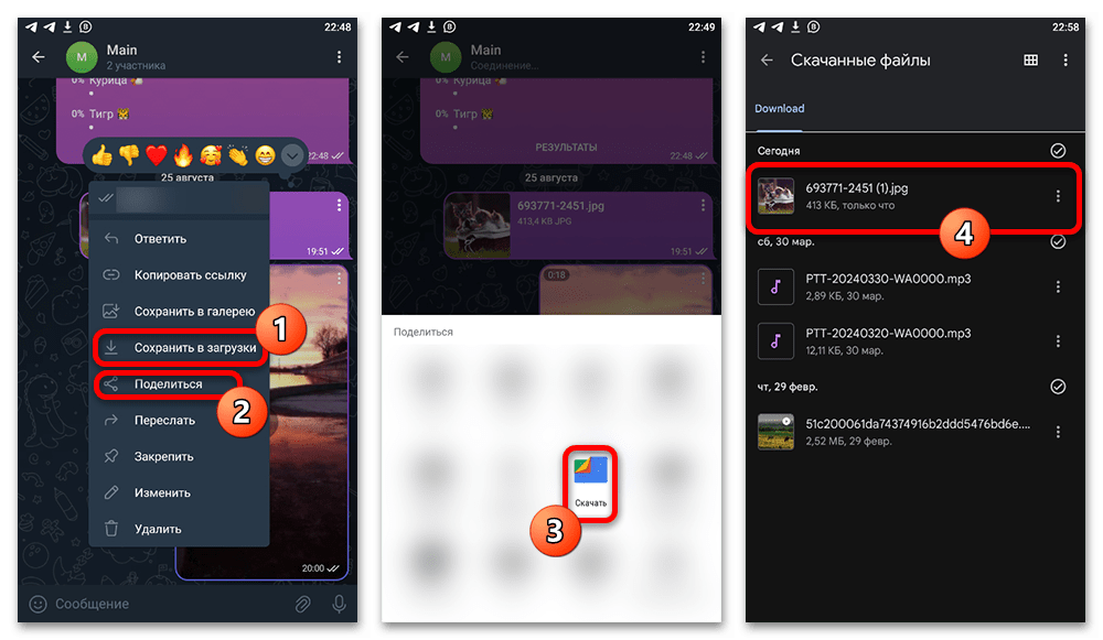 Как сохранить фото из Телеграмма в галерею_003