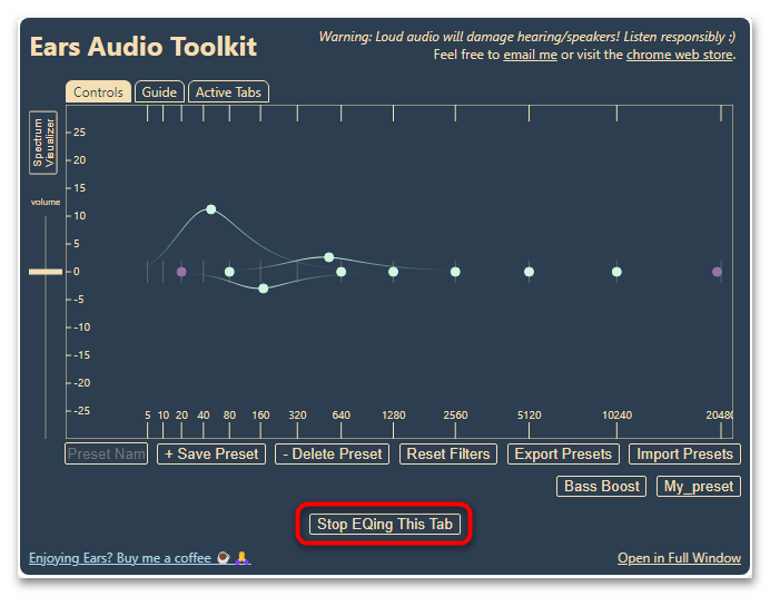 ears audio toolkit для яндекс браузера-15