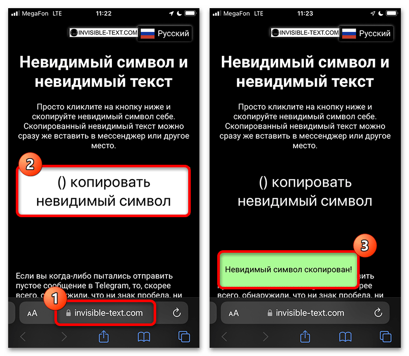 Как отправить пустое сообщение в Телеграмме_001