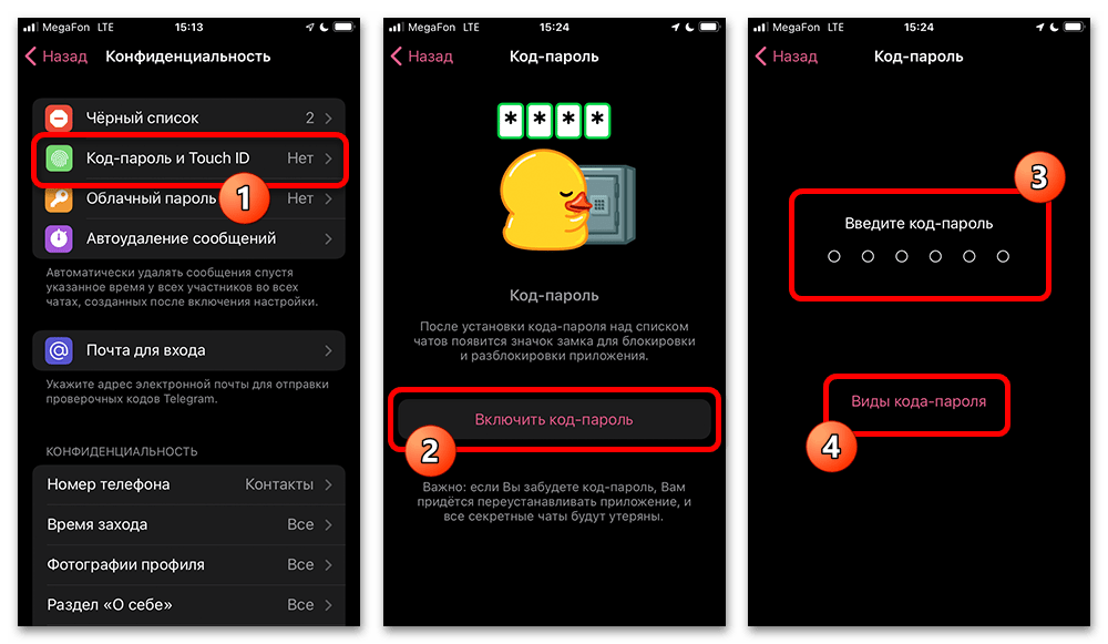 Как поставить пароль на чат в Телеграмме_002