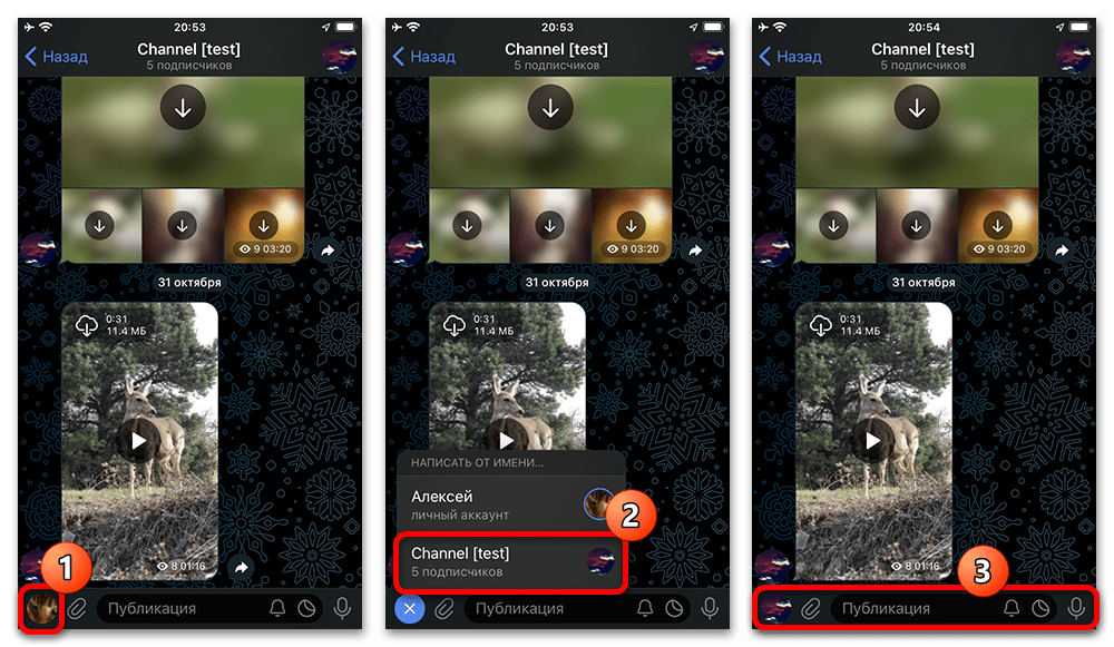 Как писать от имени канала в Телеграмме_005