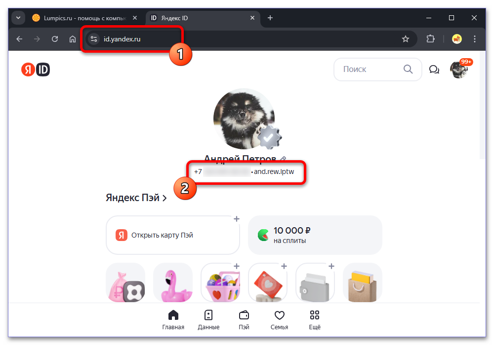 Как узнать свой номер Яндекс ID на компьютере и телефоне_003