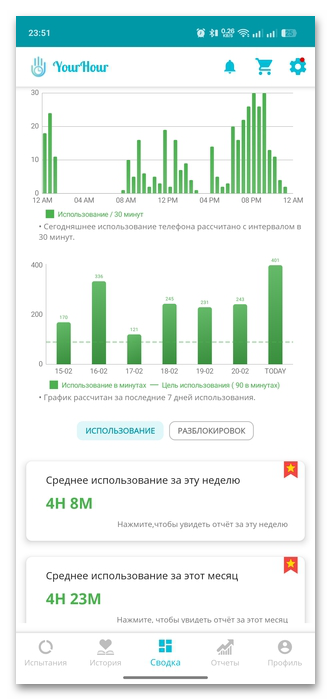 как посмотреть время проведенное в приложениях-26