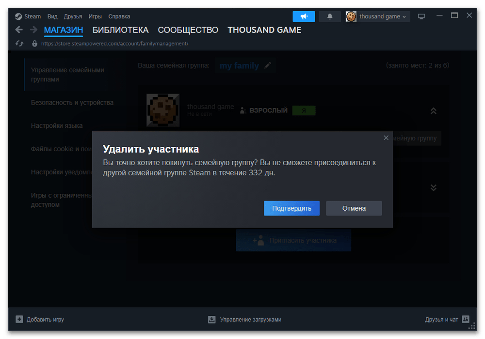 Как дать семейный доступ в Стиме другу_001