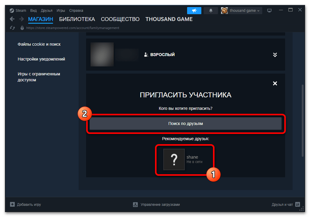 Как дать семейный доступ в Стиме другу_007