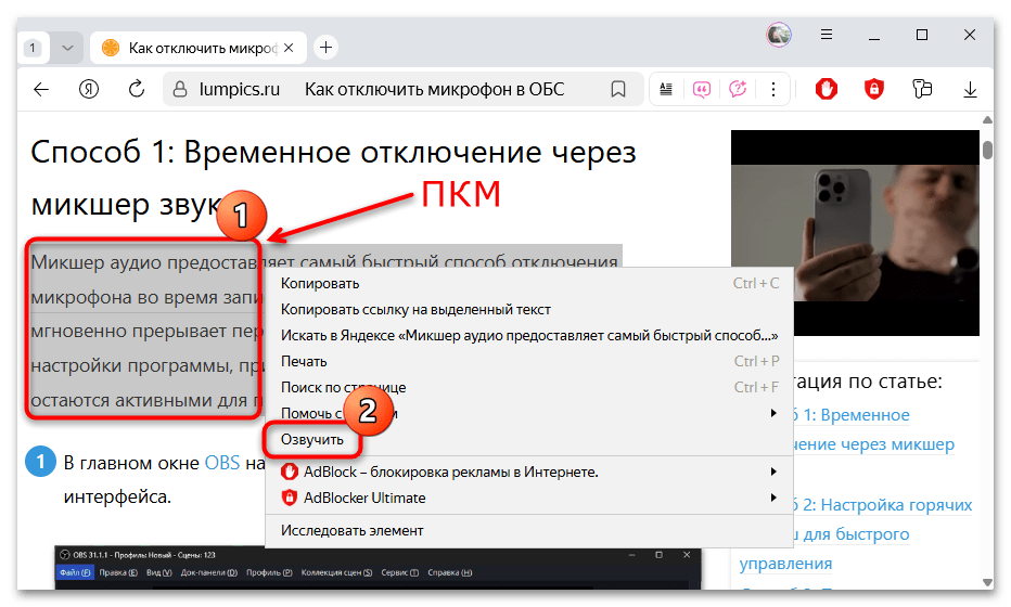 как озвучить текст в яндекс браузере-03