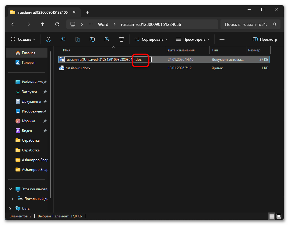 Как открыть ASD-файл Ворд-21