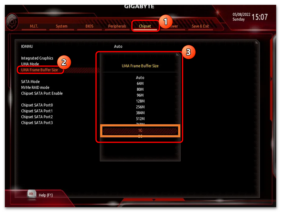 как увеличить выделенную память графического процессора в виндовс 10-15